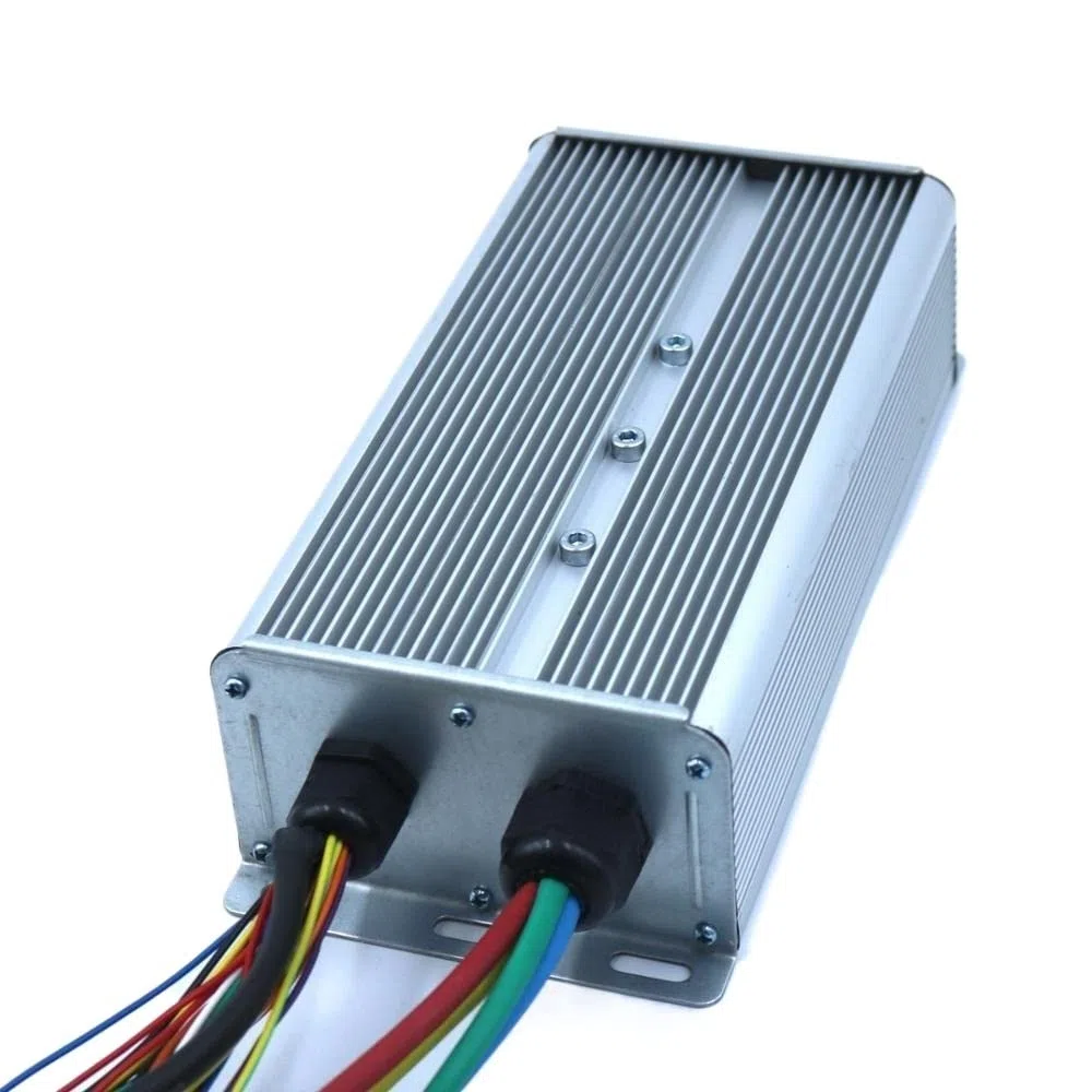 Controlador de Scooter Eléctrico,Controlador de Bi 48-72V 3000W 80A MAX Controlador de Motor BLDC, Controlador de Velocidad sin escobillas EV, Sensor y sin Sensor