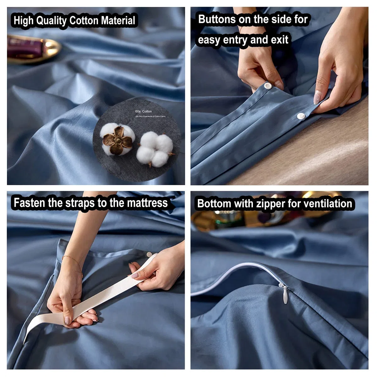 Sábanas para Sacos de Dormir Saco De Dormir De Viaje Portátil, Sábanas De Saco De Dormir De Algodón, Sábanas De Camping Compactas, Sábanas De Hotel De Viaje con Cremallera, Ligeras Y Transpirables